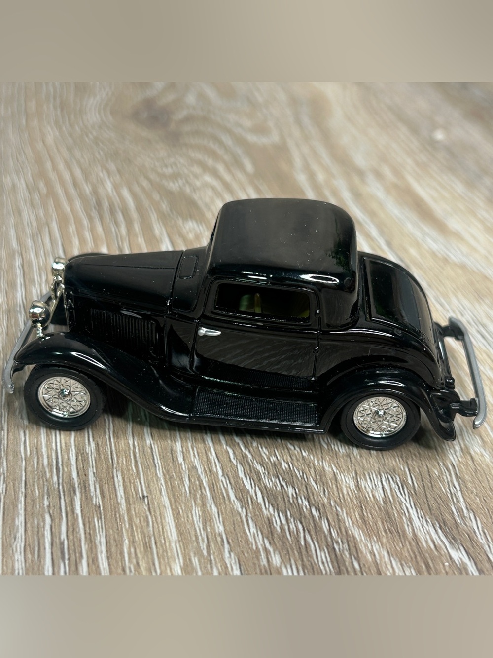 1999 Road Champs 1932 Ford Model B Diecast Car Black Vintage Coupe Hot Rod 1:43